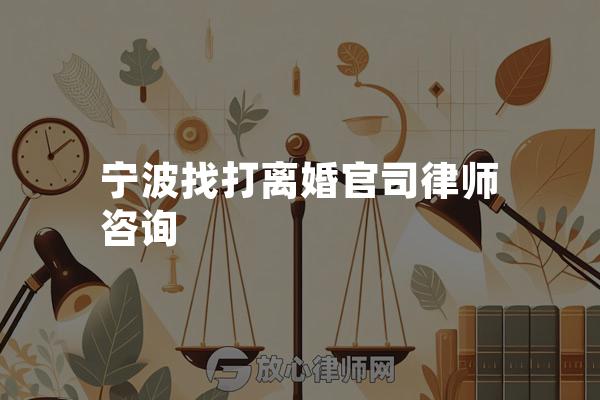 宁波找打离婚官司律师咨询
