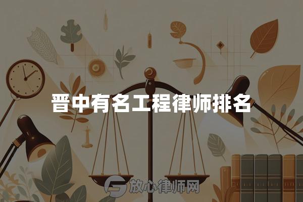 晋中有名工程律师排名
